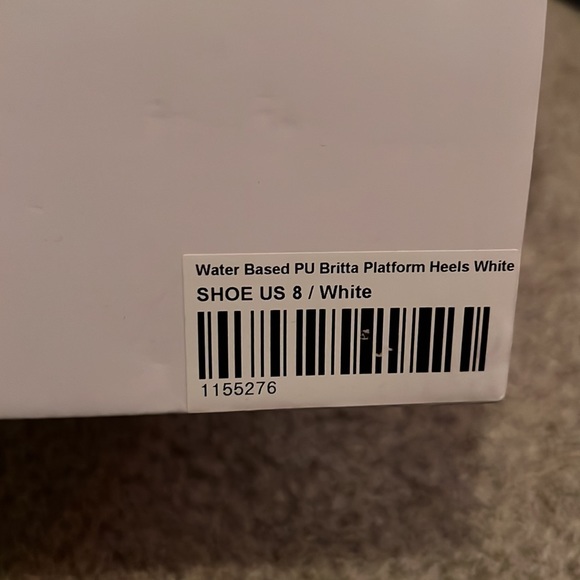 NWT Princess Polly Britta Platform Sandals / white, size 8 - Picture 4 of 5